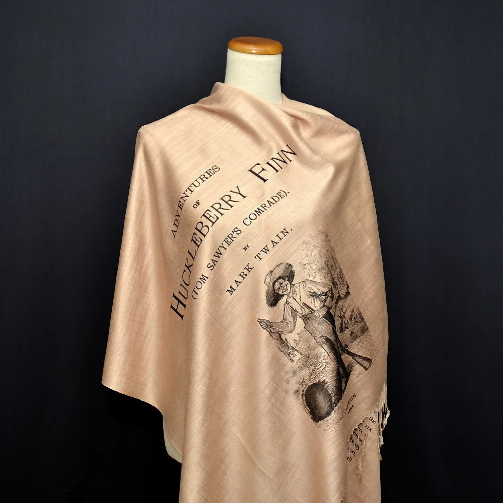 Adventures of Huckleberry Finn by Mark Twain  Shawl Scarf Wrap