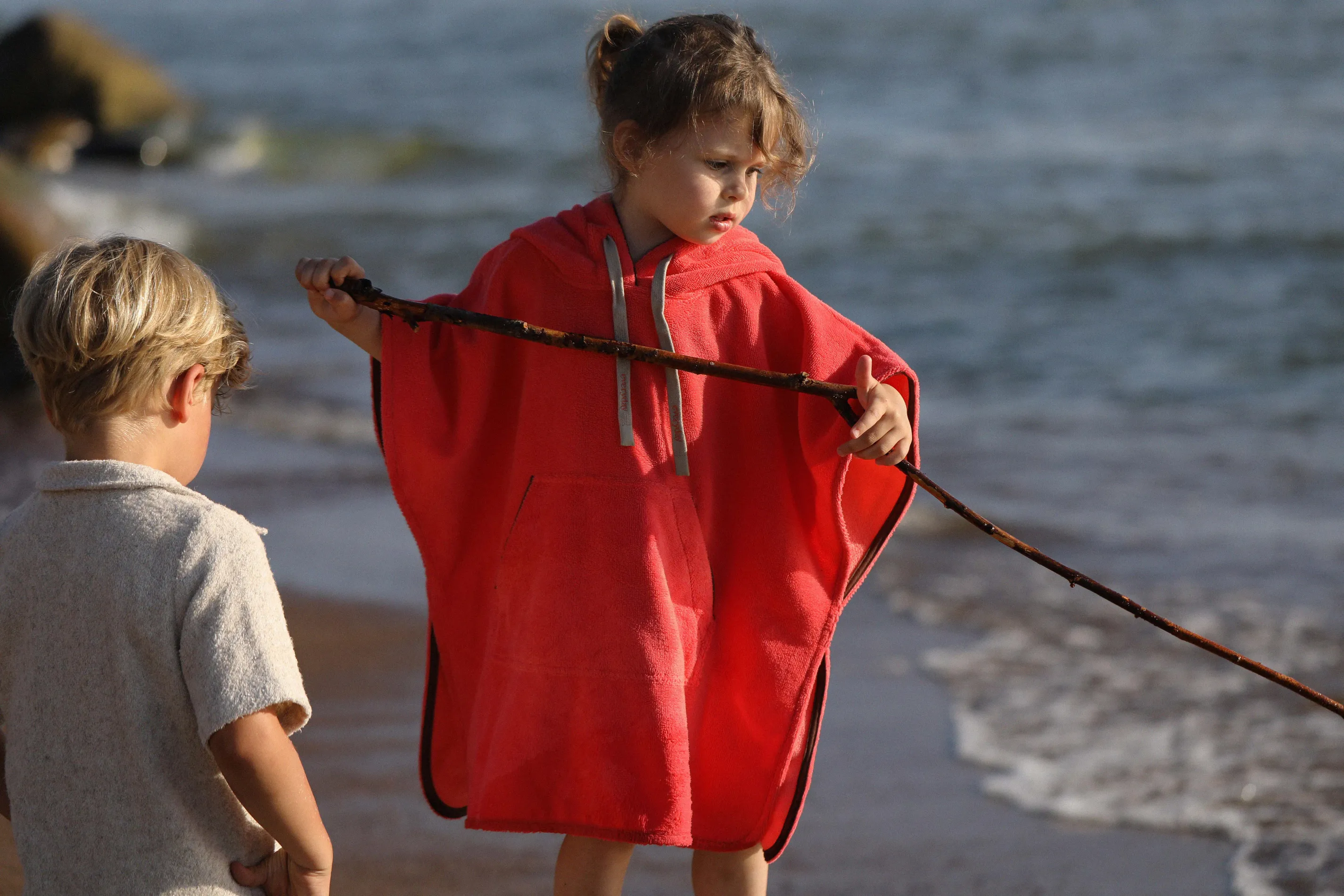 Bamboo-cotton poncho
