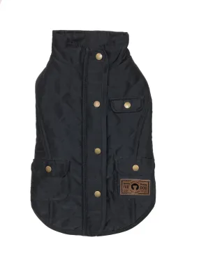 BLACK QUILTED BARN COAT