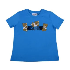 Blue Teddy & Logo T-Shirt