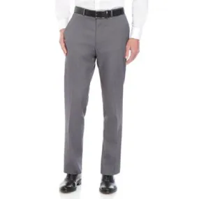 Calvin Klein Mens Slim fit Dress Pants 33 / 30 Grey Solid Stretch