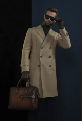 Camel Wool Double Breasted Overcoat Style (DB3 3) E60217/530