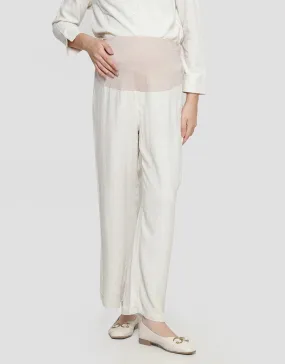 Connexion Mom Wide Leg Linen Sbm1 Celana Panjang Wanita