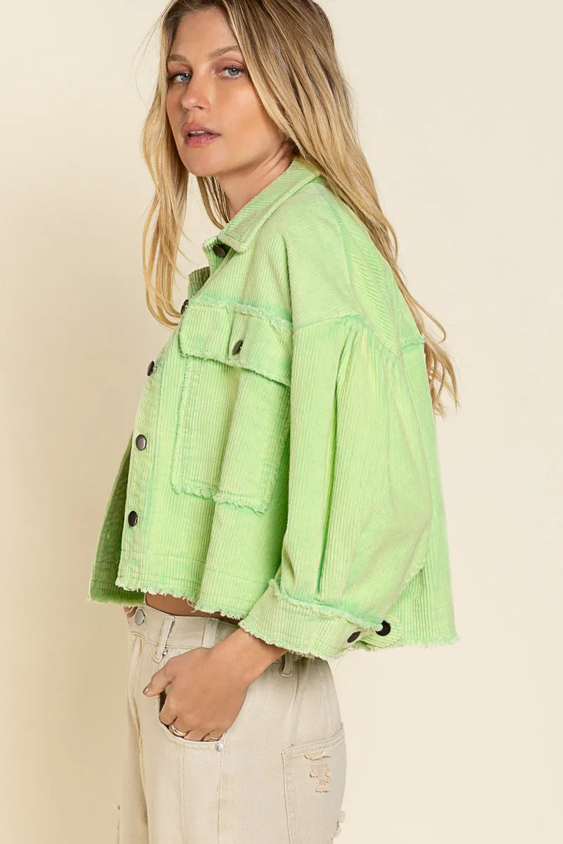 Corduroy Cropped Jacket
