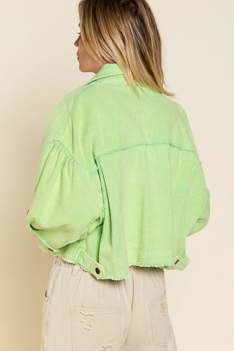 Corduroy Cropped Jacket