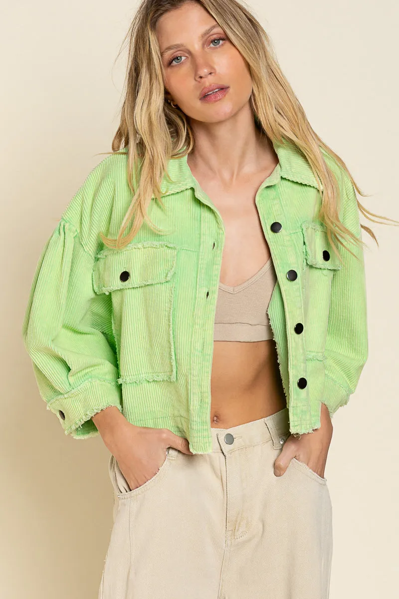 Corduroy Cropped Jacket