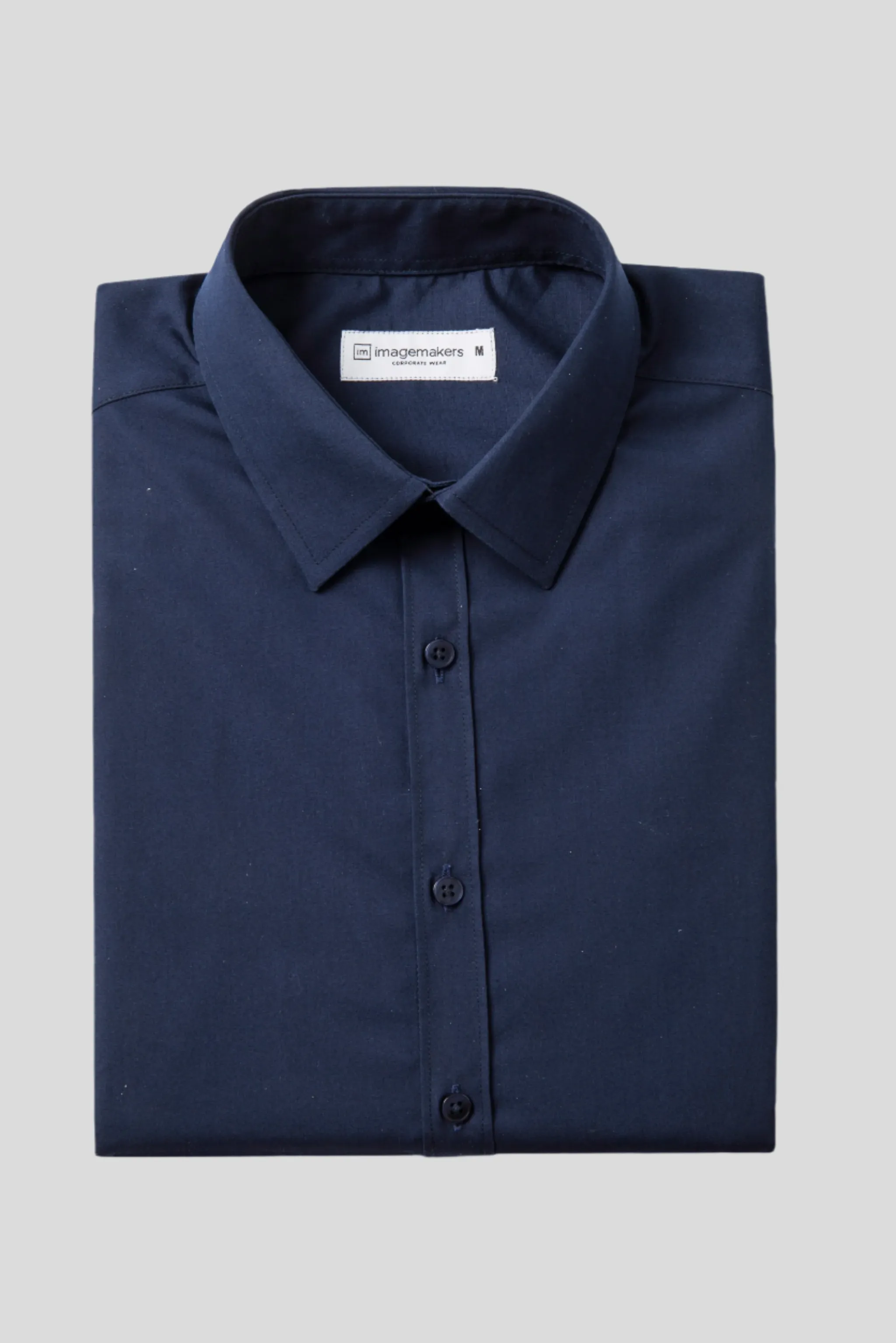Dean regular fit cotton shirt - navy