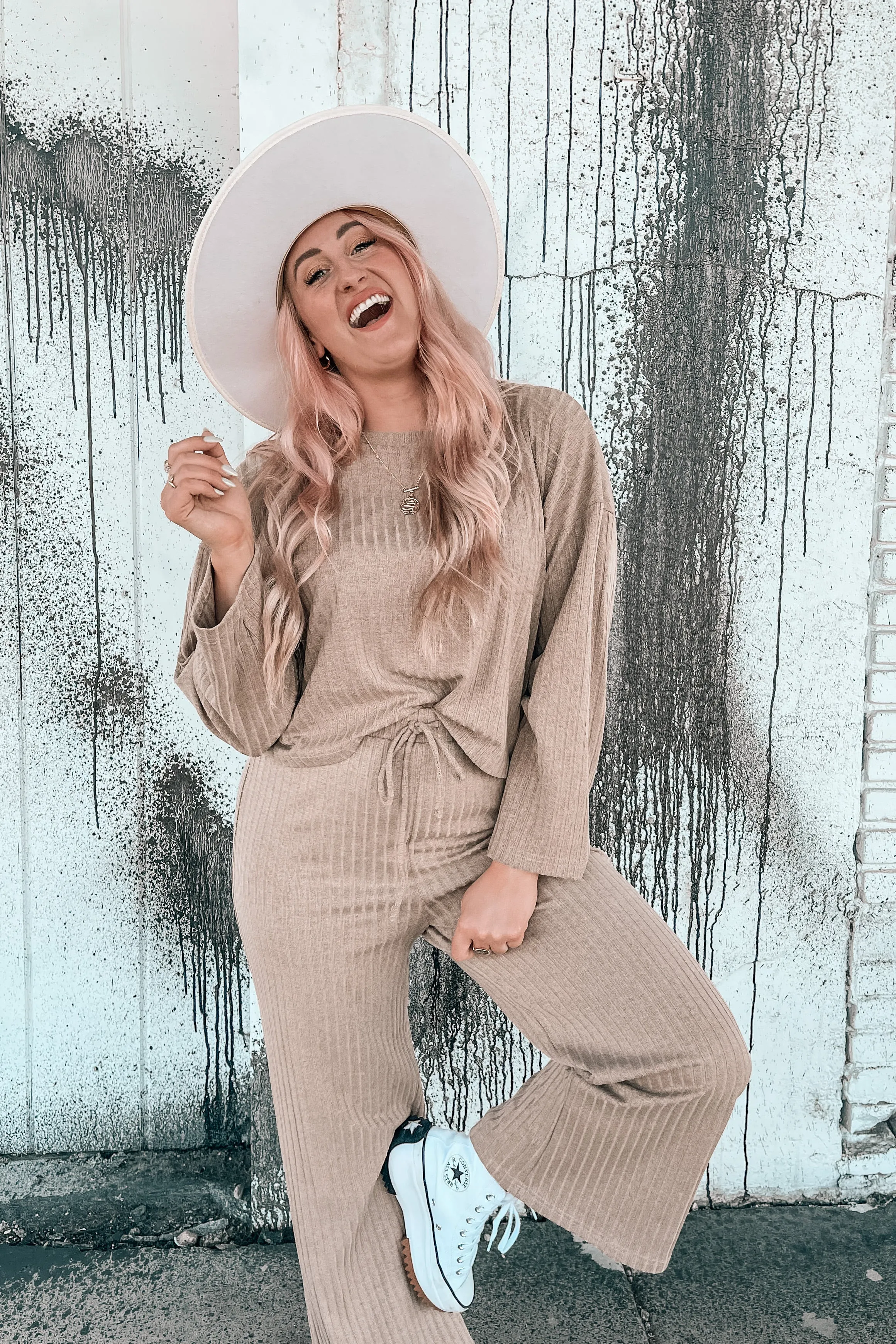 Honey Baby Ribbed Lounge Set