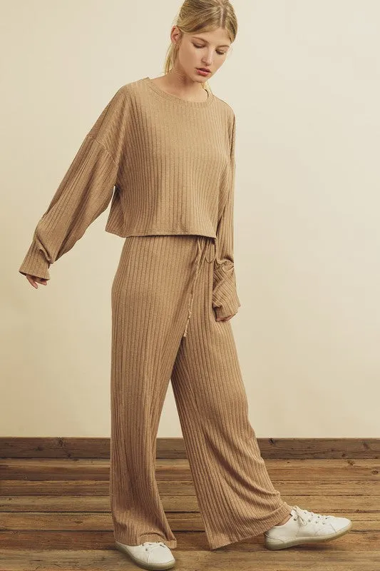 Honey Baby Ribbed Lounge Set