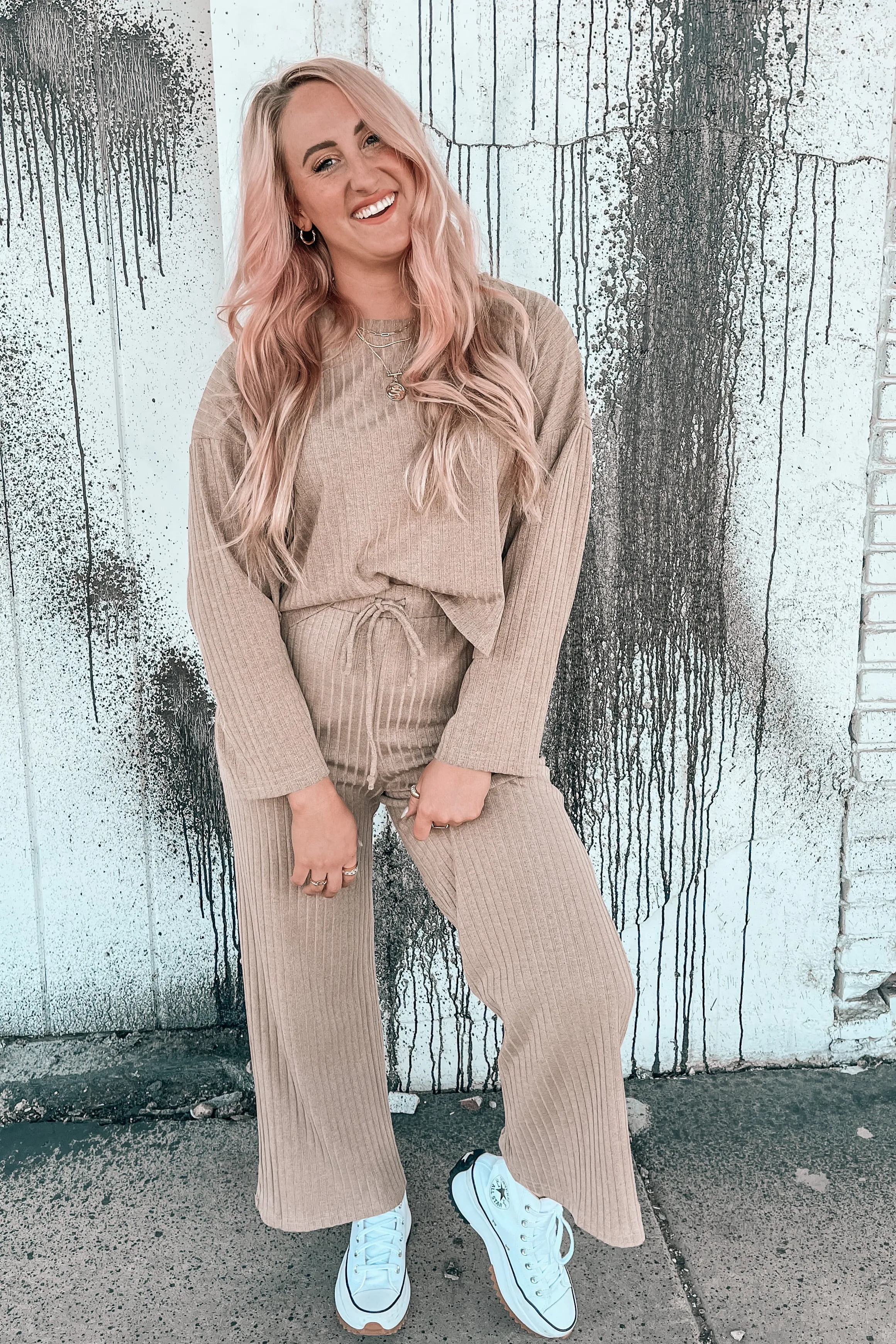 Honey Baby Ribbed Lounge Set