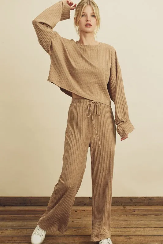 Honey Baby Ribbed Lounge Set