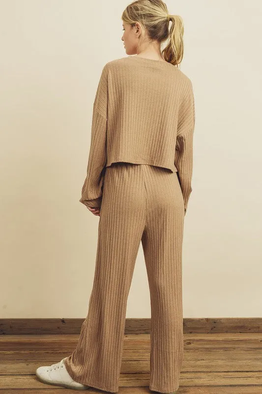 Honey Baby Ribbed Lounge Set