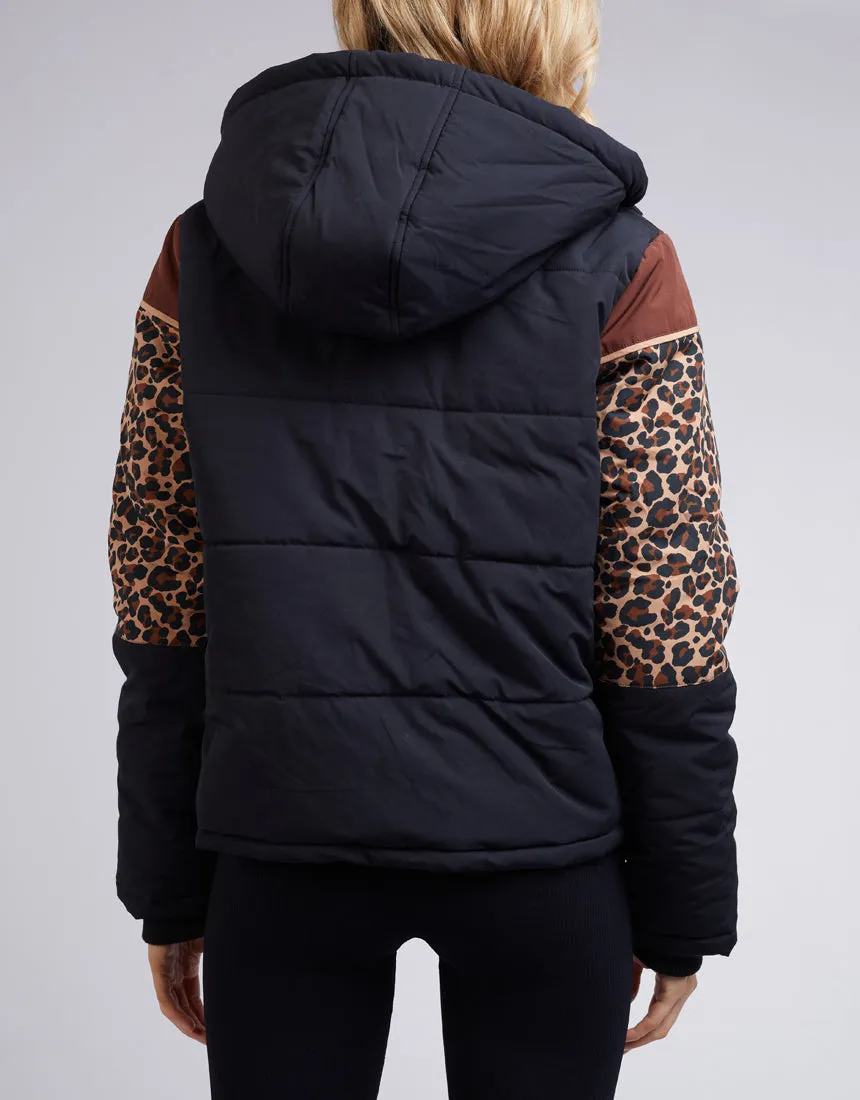 Huxley Leopard Puffer - Multi Colour | All About Eve