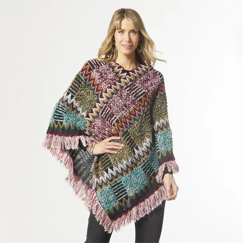 Marceline Chunky Knit Poncho
