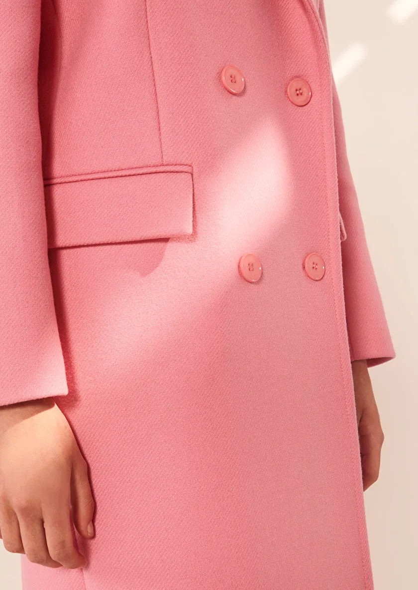 Marcus pink pea coat Tara Jarmon