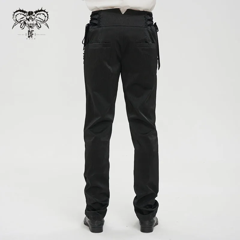 PT190 men high waist goth leather pants