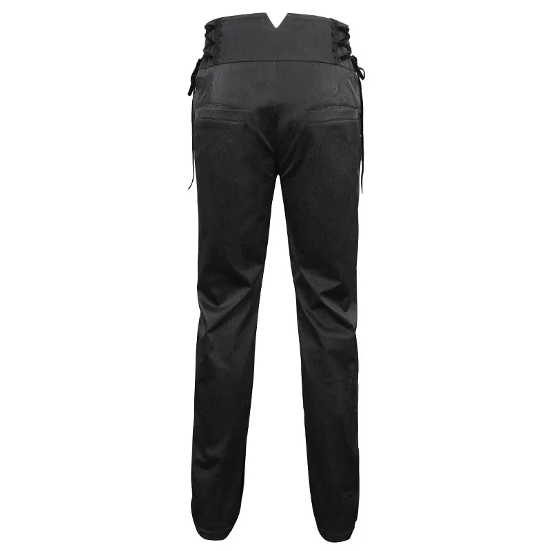 PT190 men high waist goth leather pants