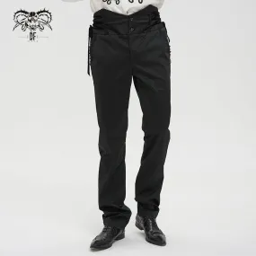 PT190 men high waist goth leather pants