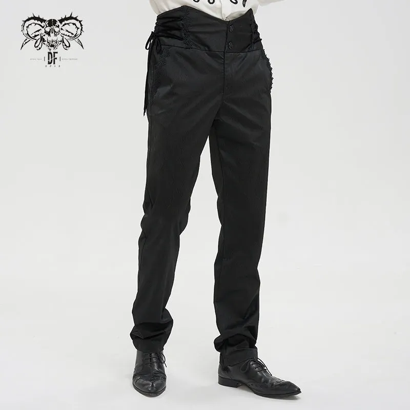 PT190 men high waist goth leather pants