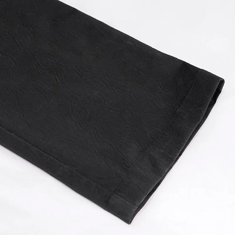PT190 men high waist goth leather pants