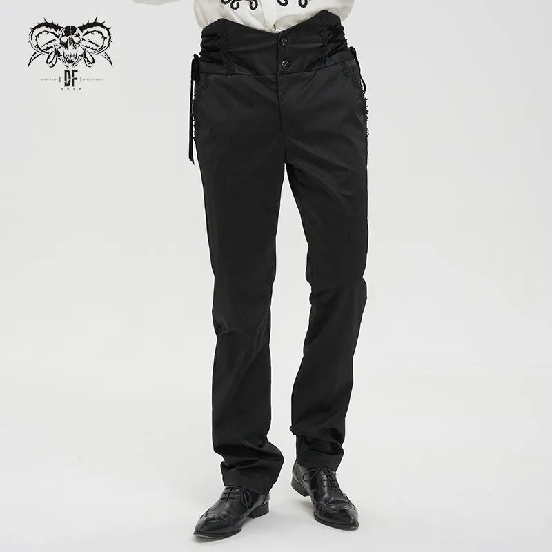 PT190 men high waist goth leather pants