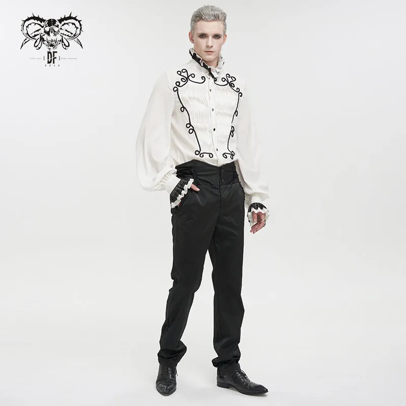 PT190 men high waist goth leather pants