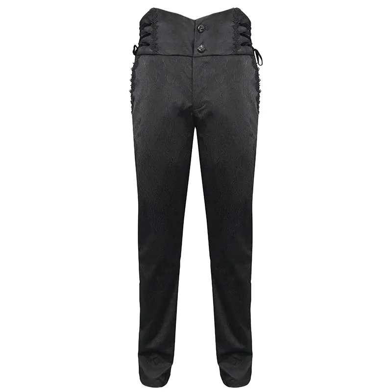 PT190 men high waist goth leather pants
