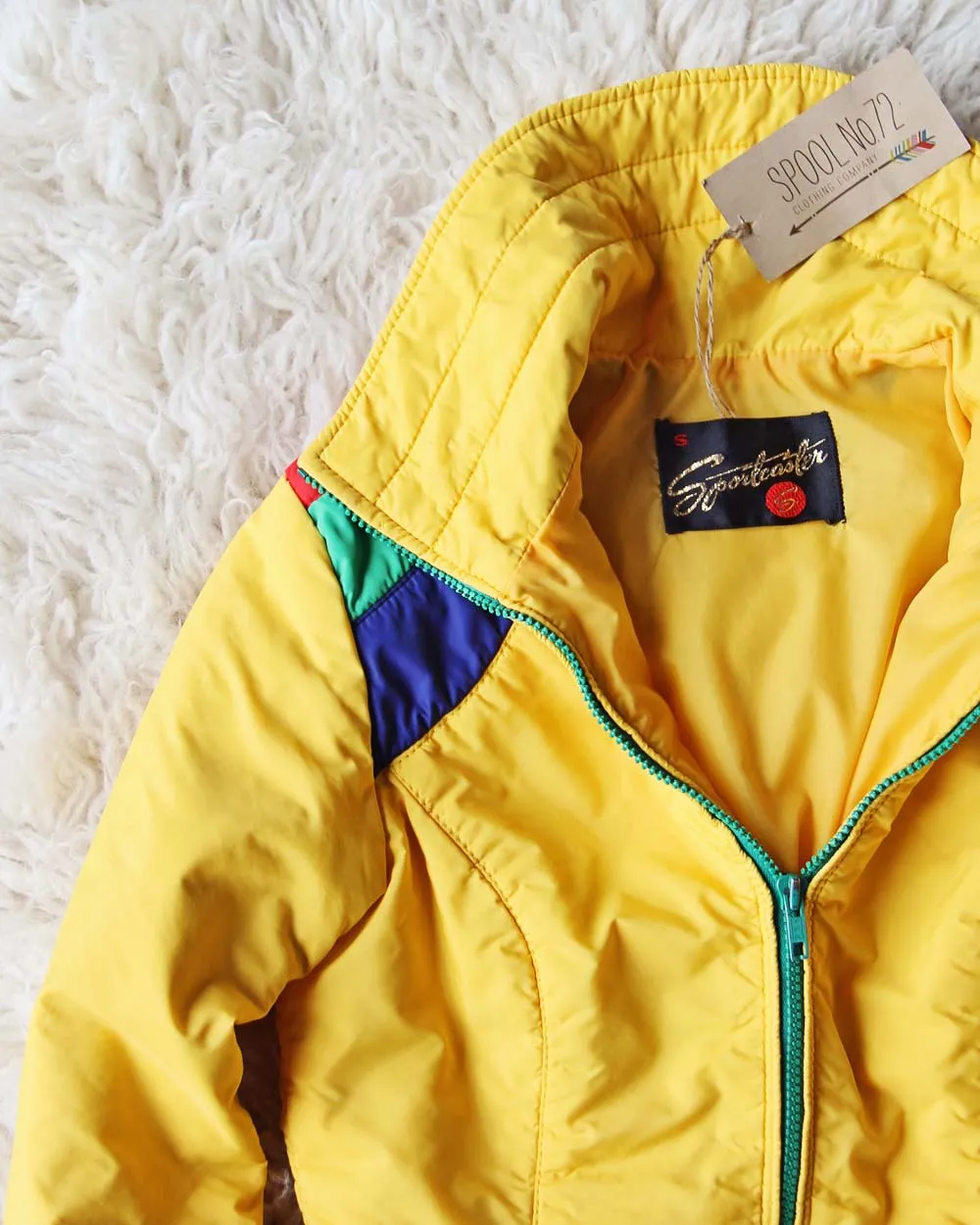 Vintage 70's Rainbow Ski Coat